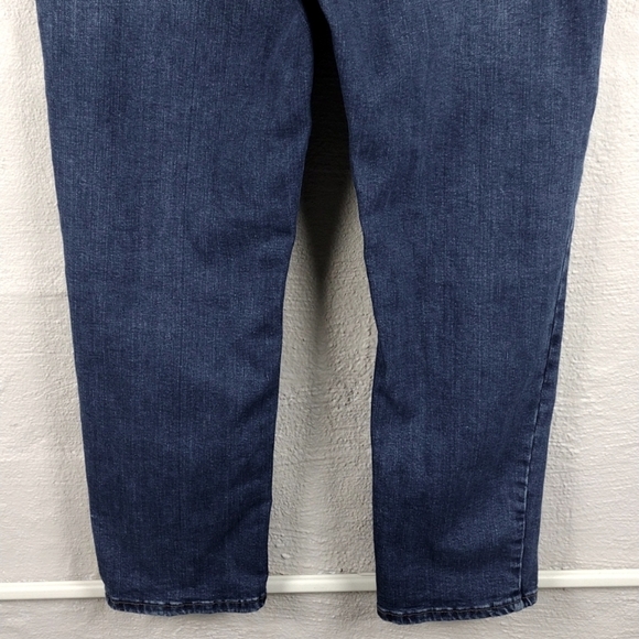 Fat Face UK Women Chesham Girlfriend Blue Dark Wash High Rise Straight Leg Jean - Picture 11 of 14